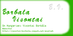 borbala visontai business card
